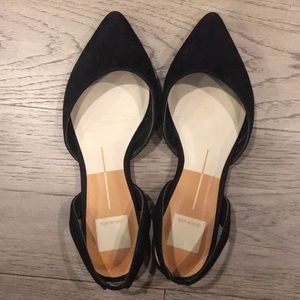 Dolce Vita suede black sling backs in 7.5